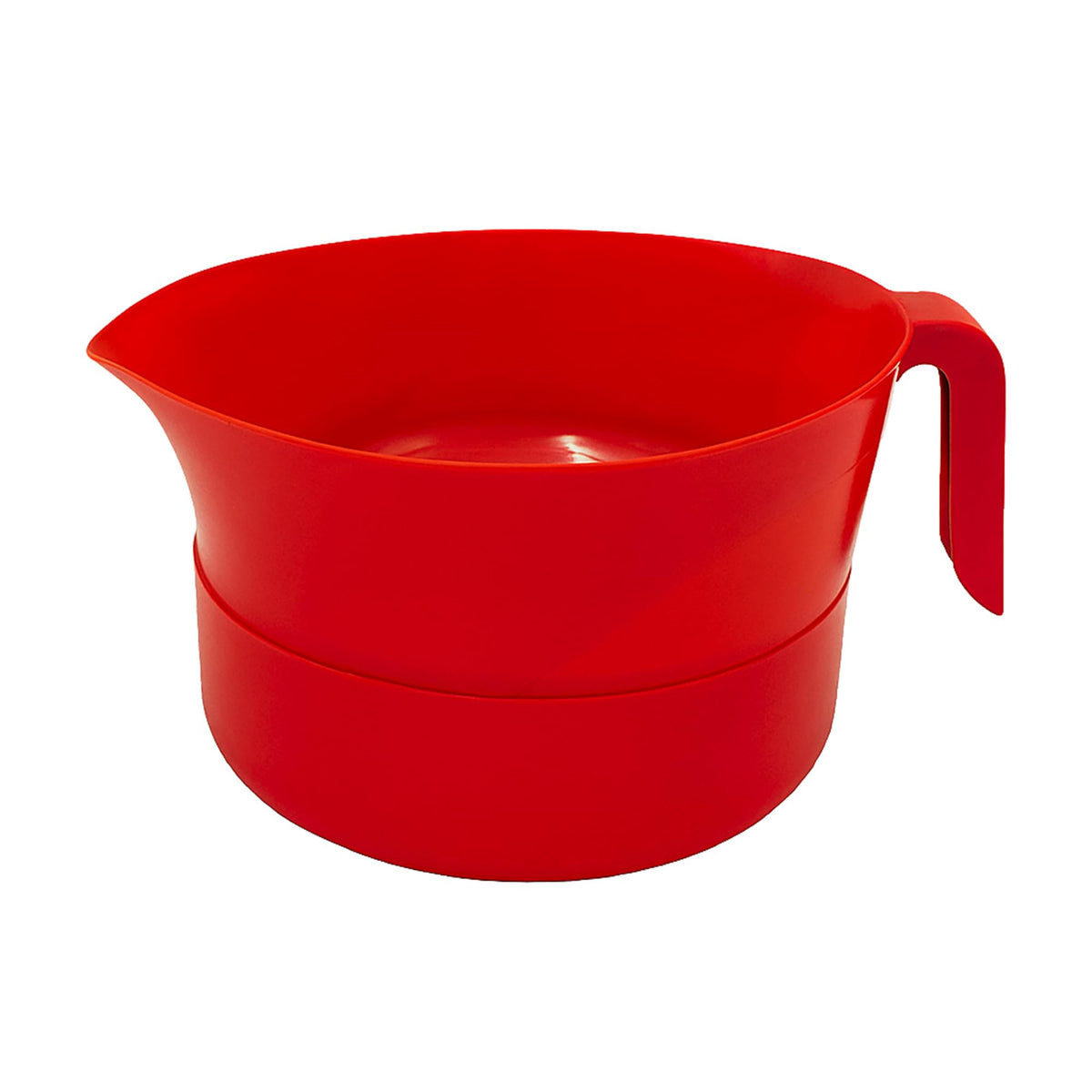 Easy Greasy colander with handle and grease container in one setup.