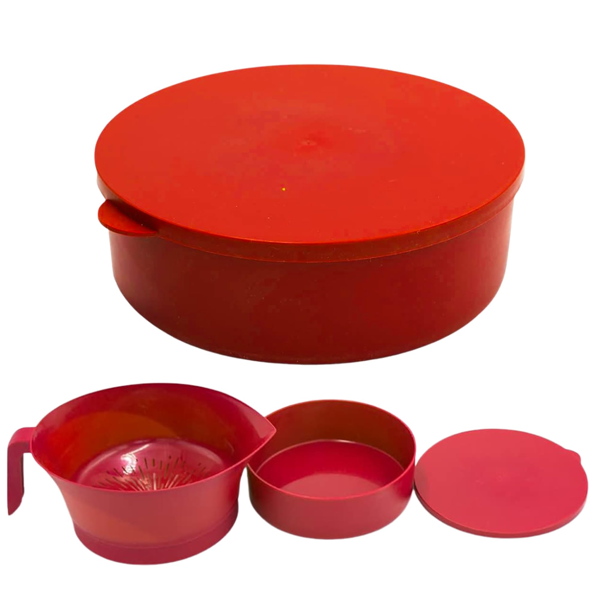 Easy Greasy grease container with lid shown, ideal for bacon grease storage.