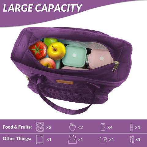 EASYA Lumina Purple front pocket stores essentials for quick access