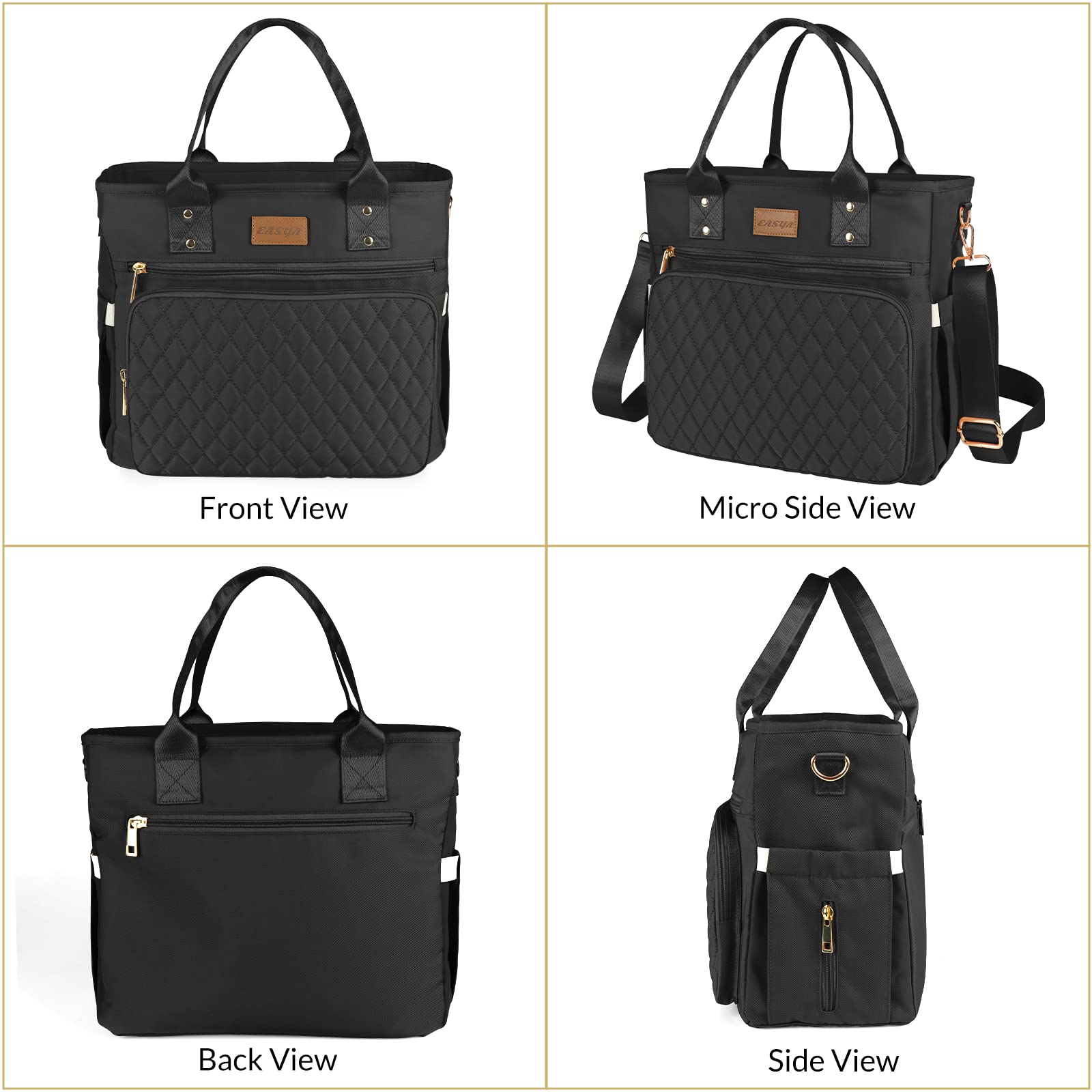 EASYA detachable shoulder strap for hands-free carrying during commutes.