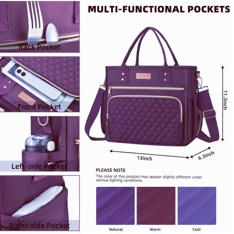 EASYA Mirage Purple insulated layer helps keep foods at temperature.