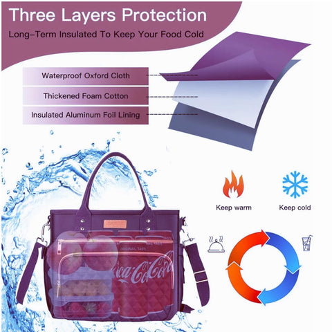 EASYA Mirage Purple nylon material conveys durability and easy maintenance.