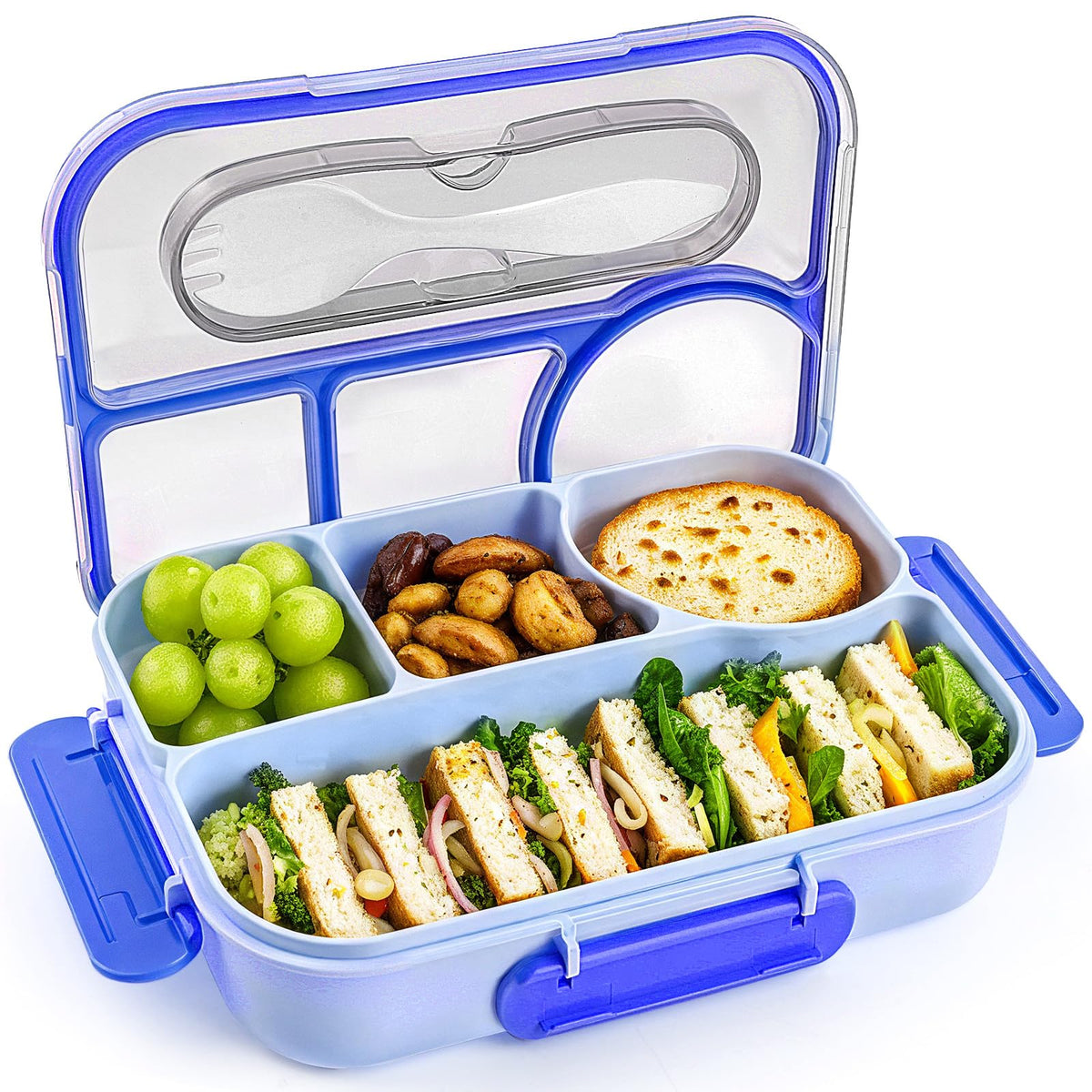 EASYFUN Bento Box front view showing four compartments for organized meals on the go.