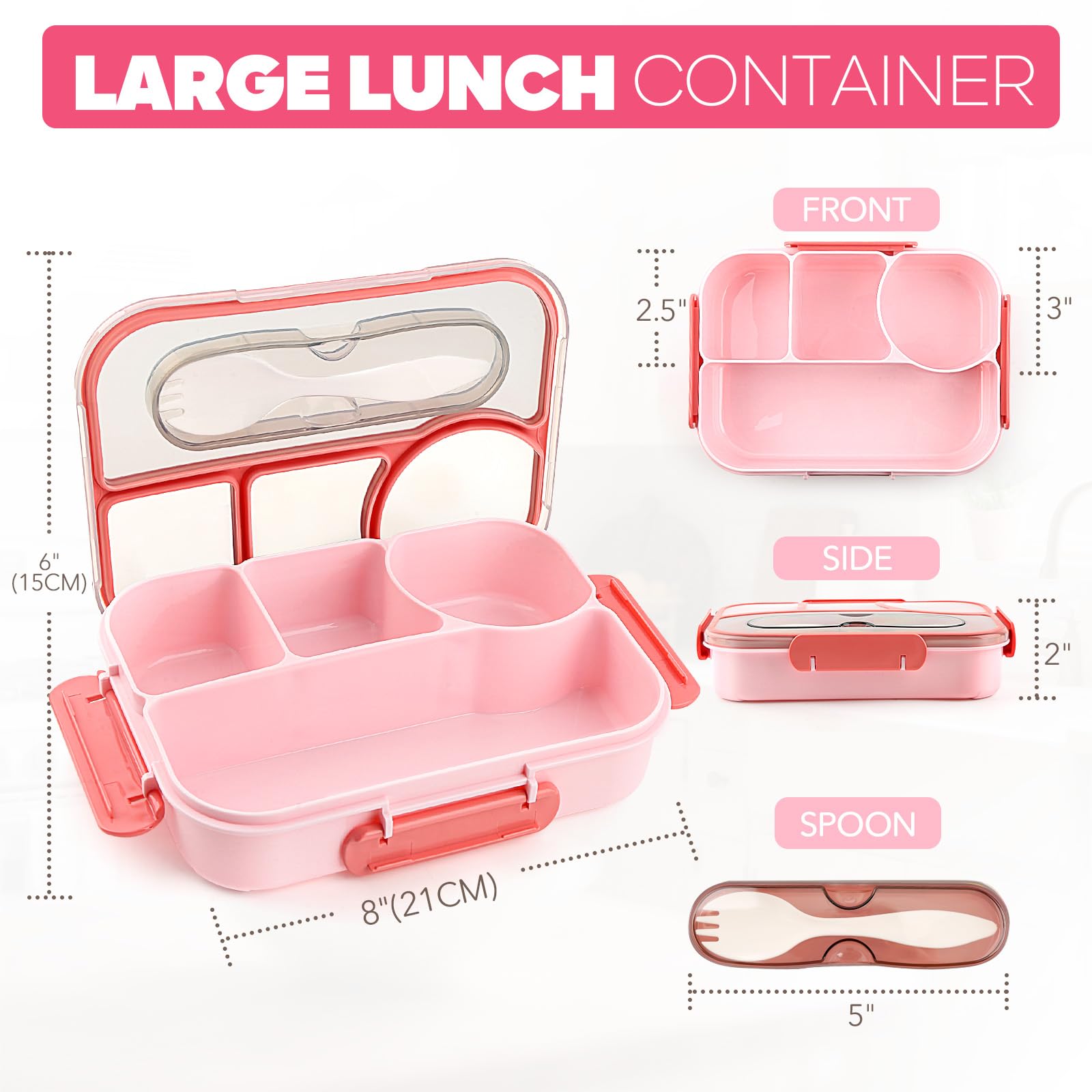 EASYFUN Bento Box capacity 1200ml for a full lunch