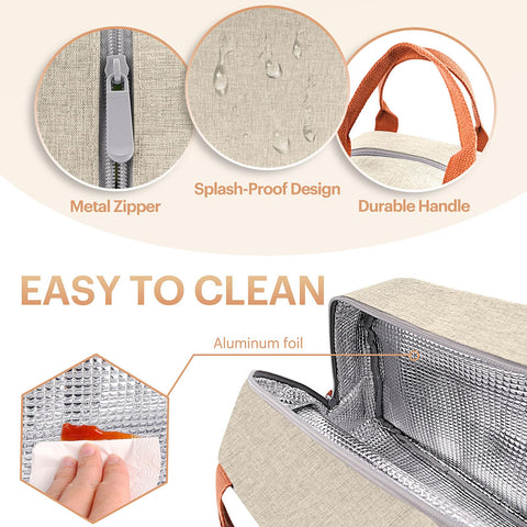 EasyFUN aluminum foil lining cleans easily and neutralizes odors.