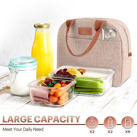 EASYFUN lunch bag uses waterproof Oxford material for durability and spill resistance