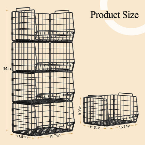 easykitch basket storage in a cabinet with tool-free assembly.