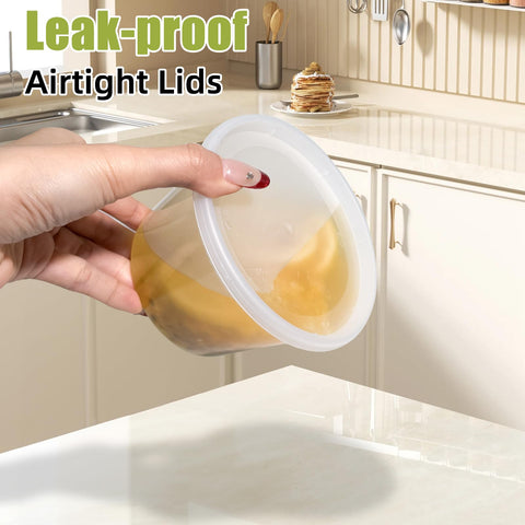 EasyTrip stackable deli containers optimize kitchen space during meal prep.