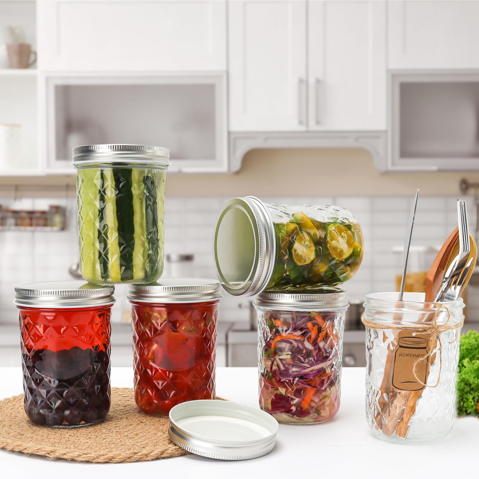 Eathtek dishwasher-safe glass jar for easy cleaning