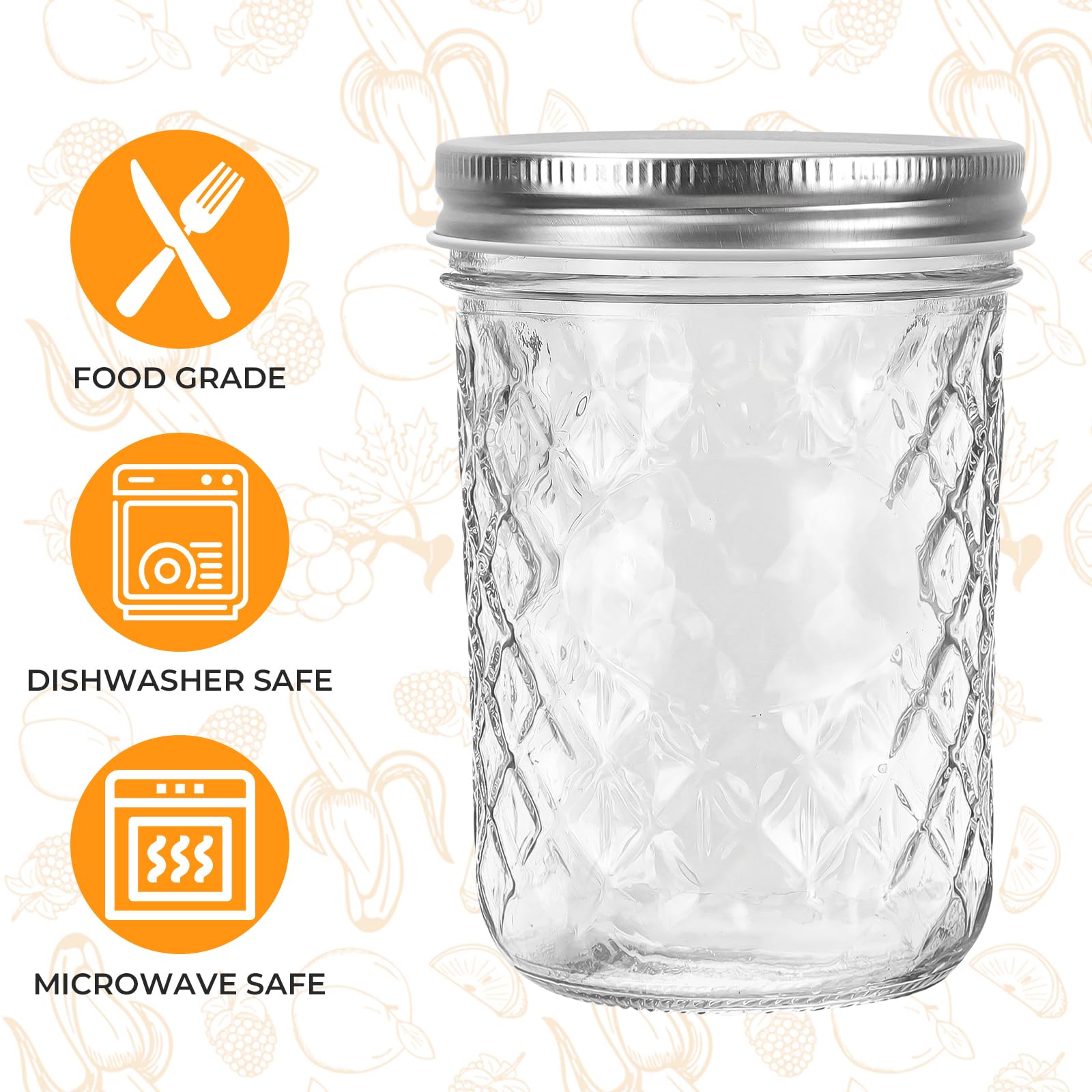 Eathtek jar used as wedding favors or candle container