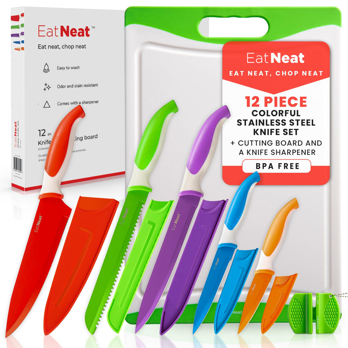 EatNeat chef knife for precise slicing and efficient prep.