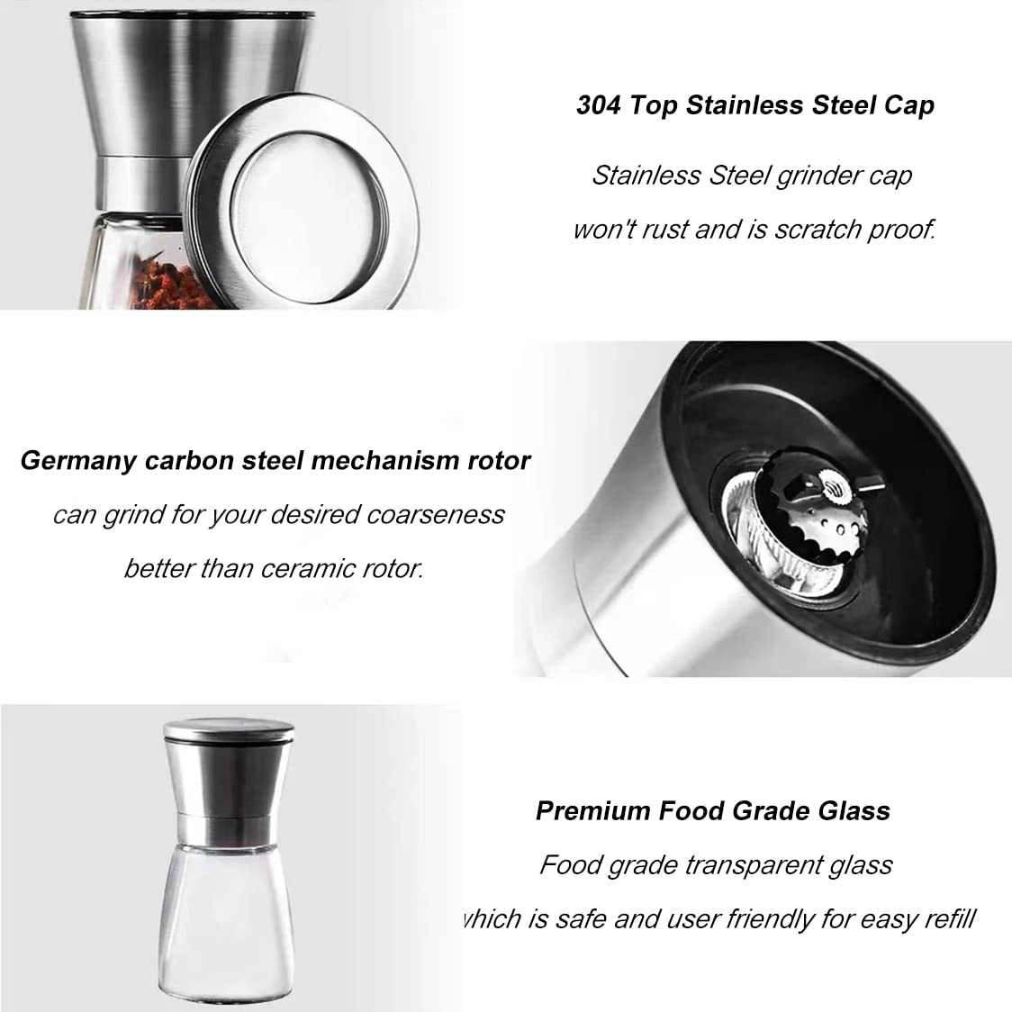 Germany hardened carbon steel rotor inside Ebaco grinder delivers smooth grinding.