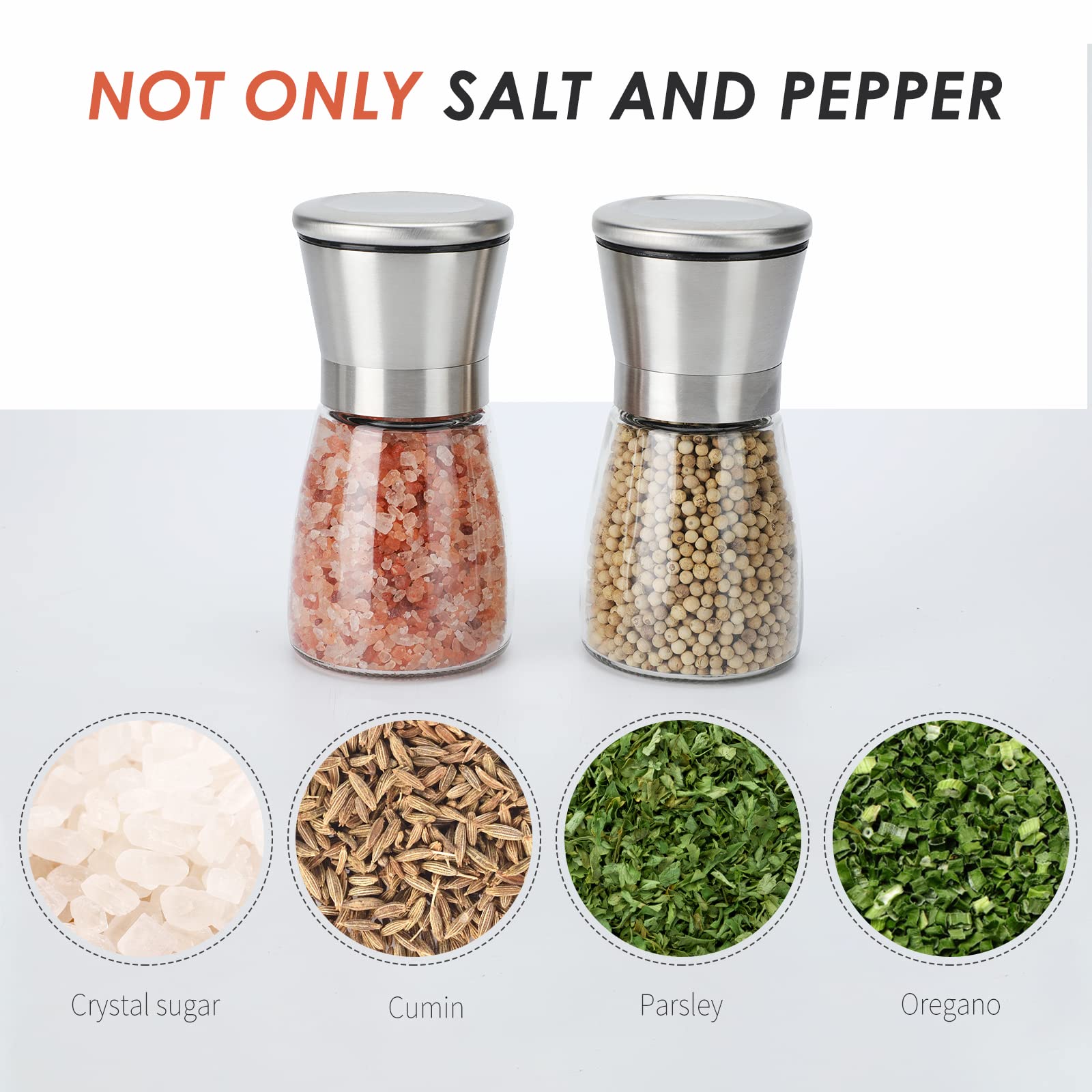 Ebaco large-capacity mills reduce refills during busy cooking.