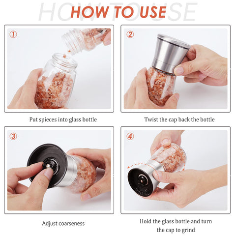 Ebaco two-pack grinders on table show convenient seasoning solution.