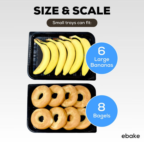 ebake trays with lid illustrate easy, organized serving setup