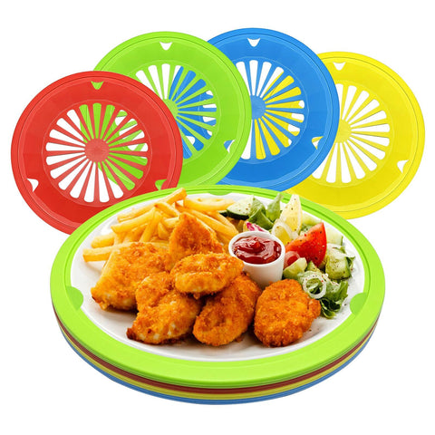 EBIGIC paper plate holders 8-pack keep plates steady on any table.