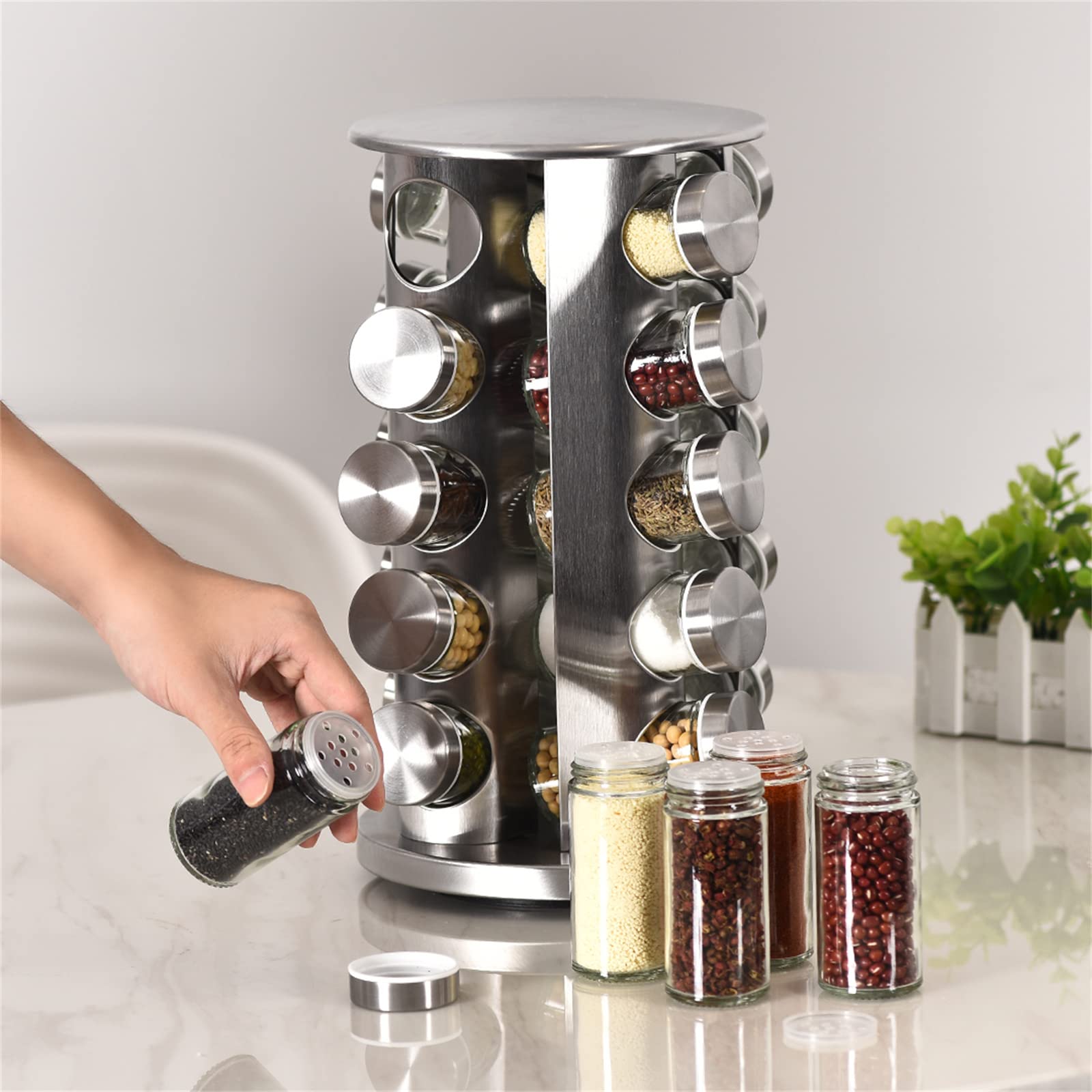 EBIZ&TECH non-slip base keeps the rack steady on wet counters