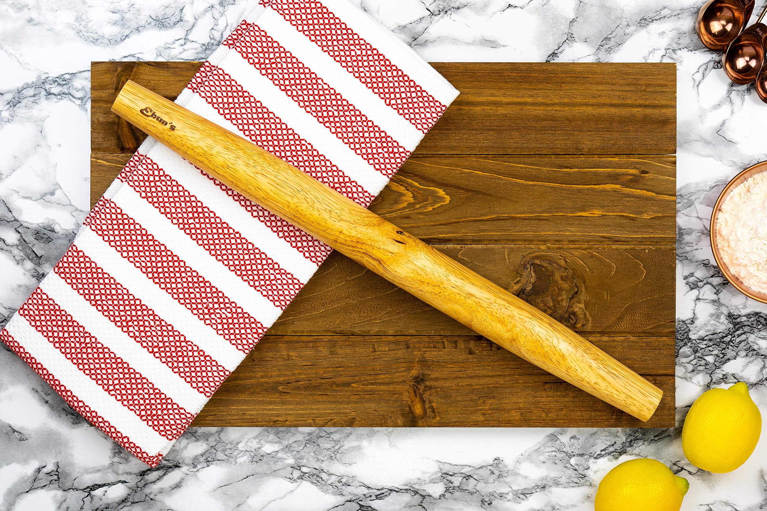 Ebuns no-handle design promotes steady, uniform rolling and easy cleanup