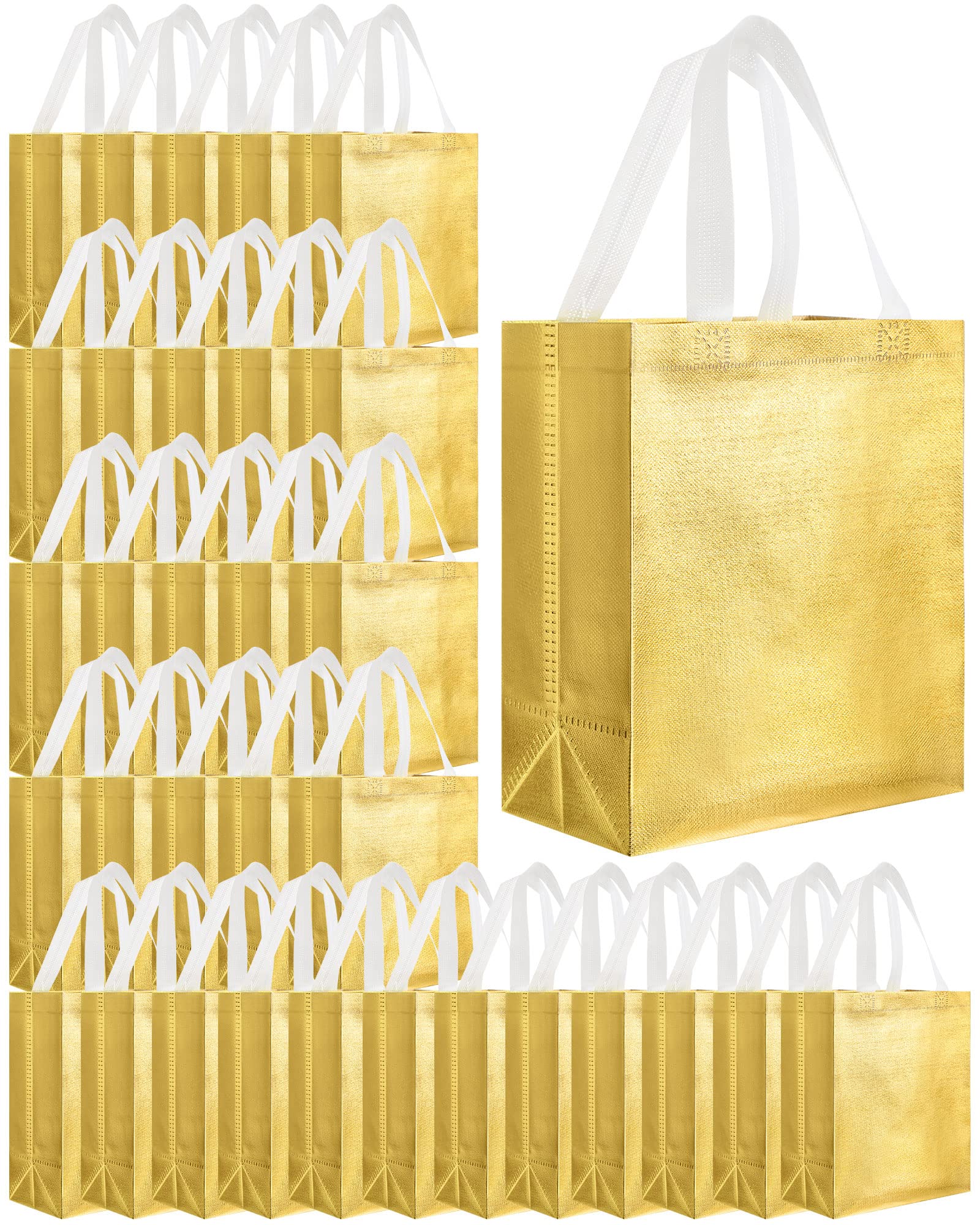 Eccliy 80-piece gift bags with laser surface shine for elegant gifting.