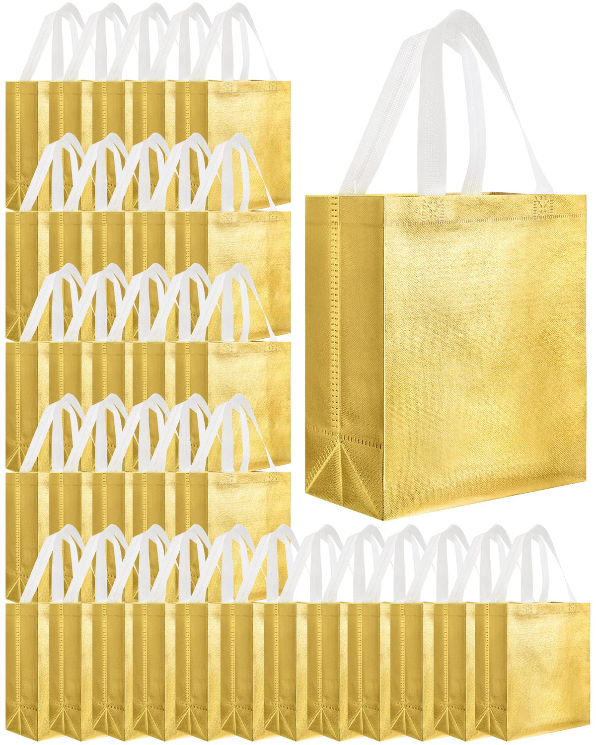 Eccliy 80-piece gift bags with laser surface shine for elegant gifting.