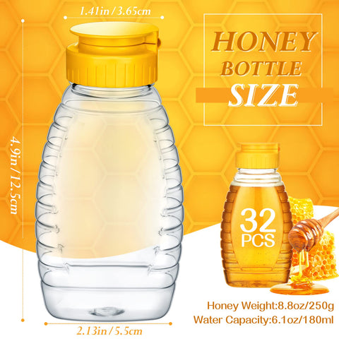 Eccliy squeezable bottle designed for smooth honey dispensing.