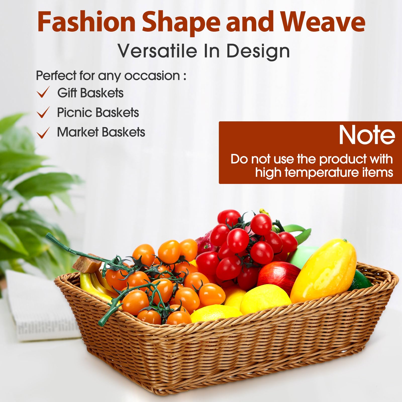 Eccliy multifunctional trays for bread, fruit, or catchall storage.