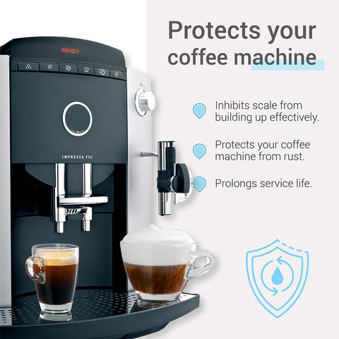 EcoAqua filter lowers chlorine for cleaner, more consistent coffee flavor.