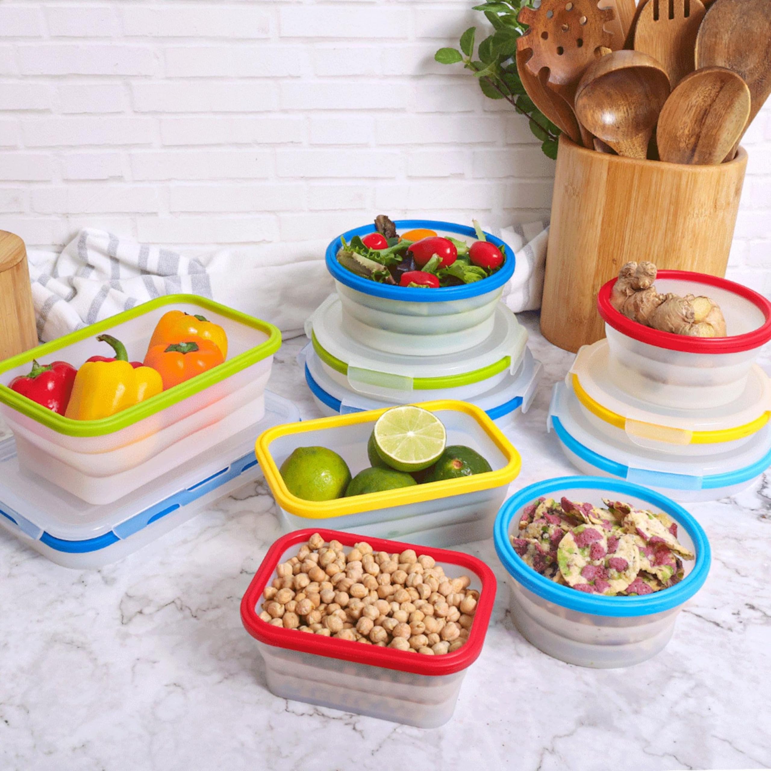 EcoBERI freezer-safe design keeps leftovers organized in the freezer