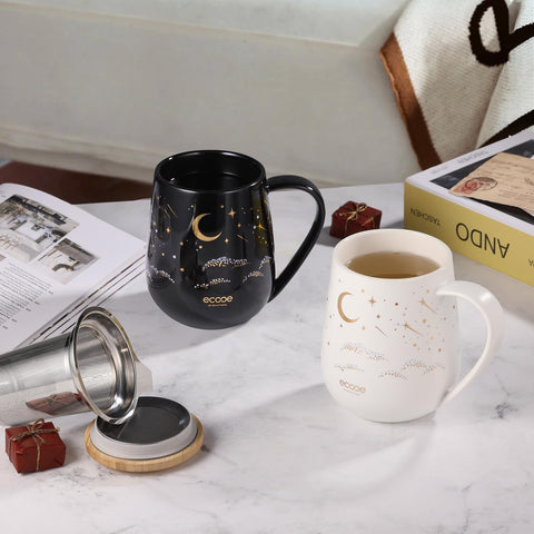 ecoe Tea Mug stainless steel filter is ultra fine and rust resistant.