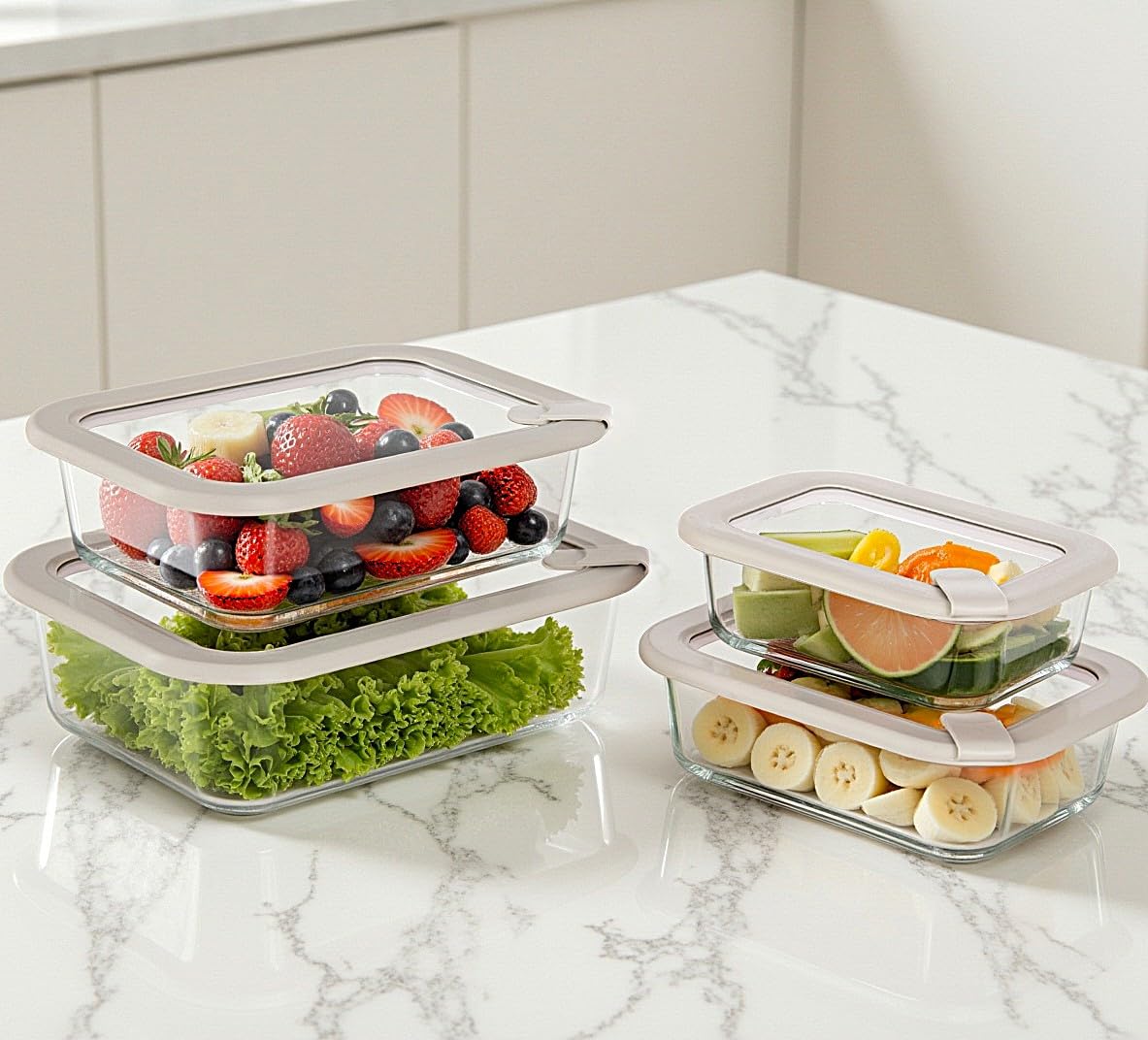 EcoEvo glass lid closeup with grey silicone frame