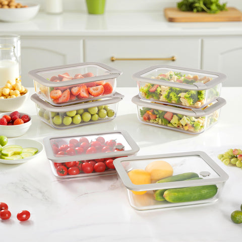EcoEvo rectangle 12oz glass container small jar for dips and sauces.
