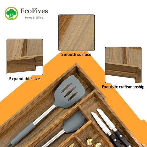 EcoFives acacia material close up showing natural grain and durability