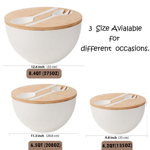 ECOHAGOU 11-3 inch diameter bowl ideal for large batches and mixing.