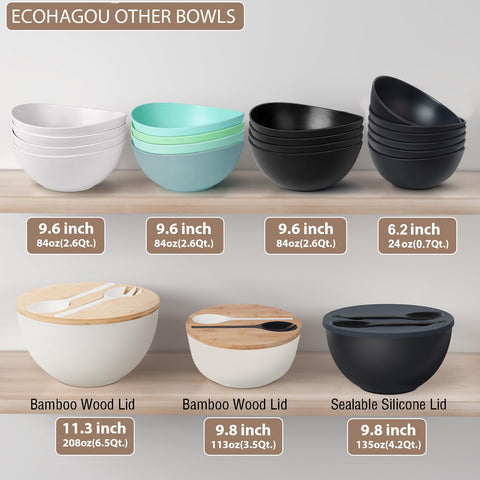ECOHAGOU gift-ready salad bowl set ideal for housewarmings and gatherings.