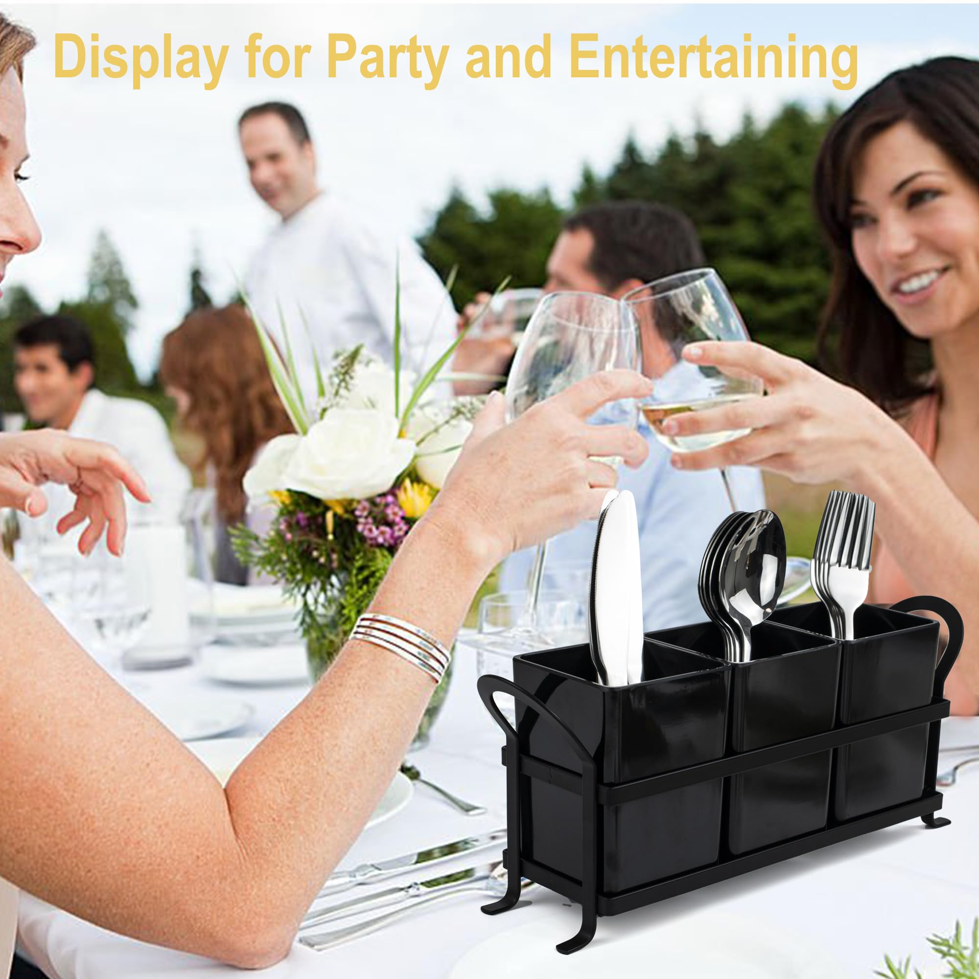 ECOIOU versatile counter organizer ideal for kitchen, parties, picnics, and more