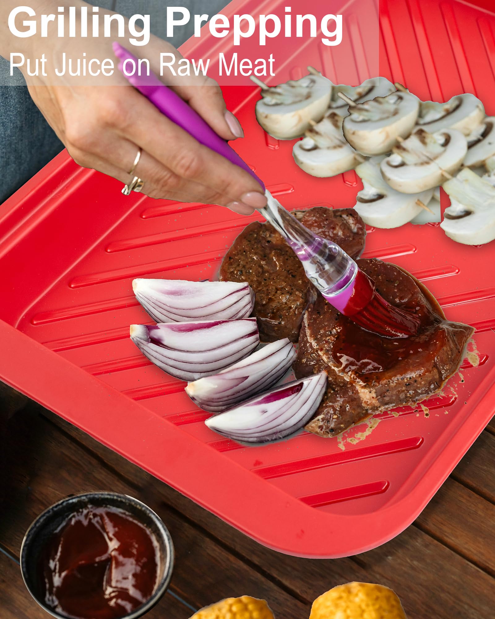 ECOIOU Melamine BPA-Free Tray is heat resistant and odorless