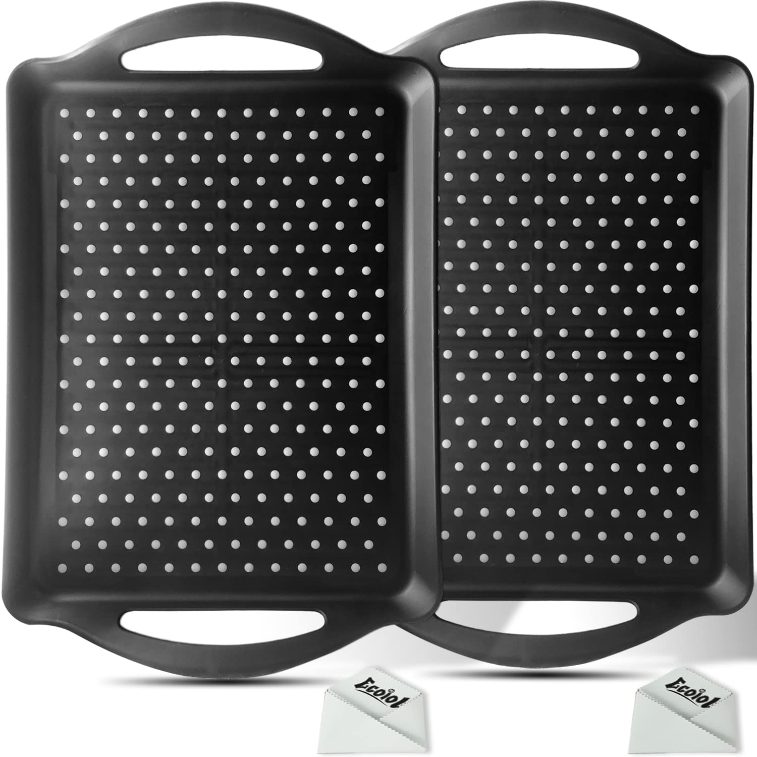 ECOIOU non-slip tray with handles for stable transport of drinks.