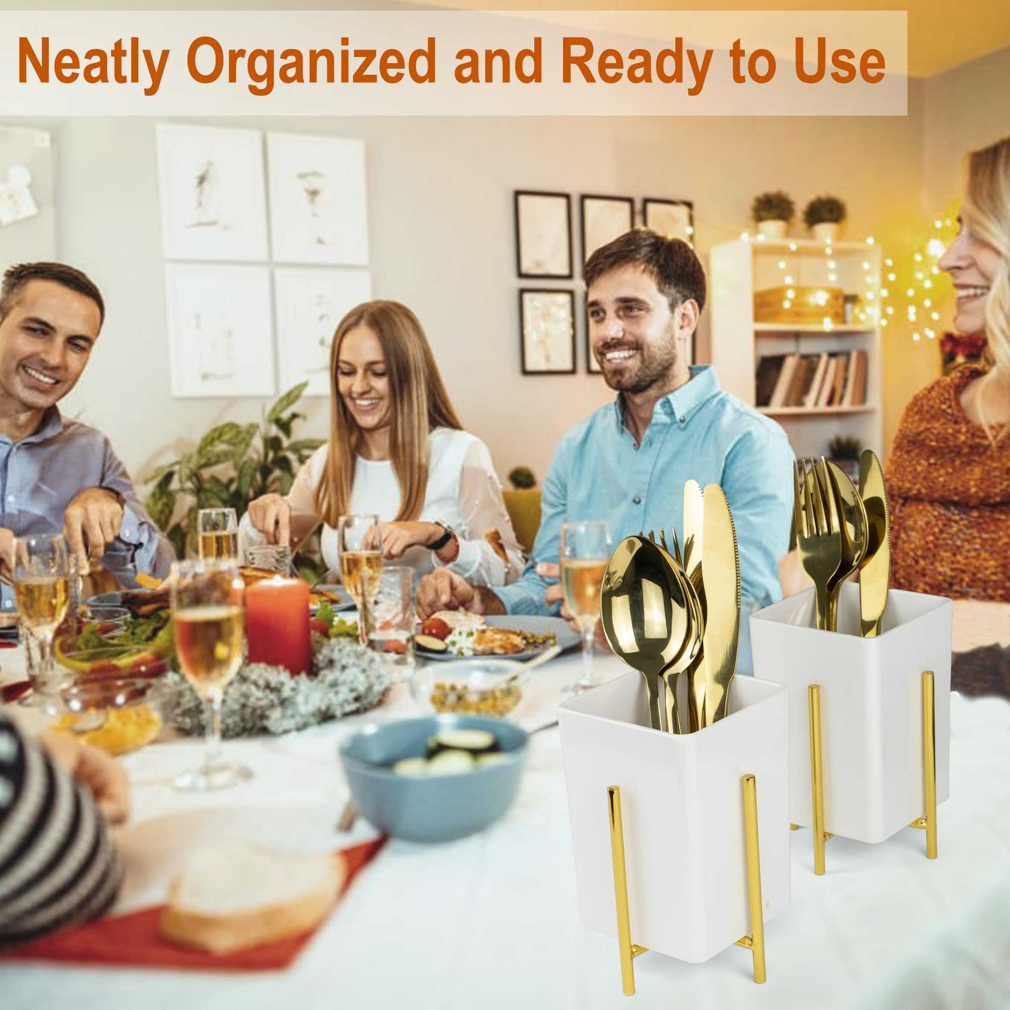 ECOIOU three-bin set ideal for holding full cutlery sets