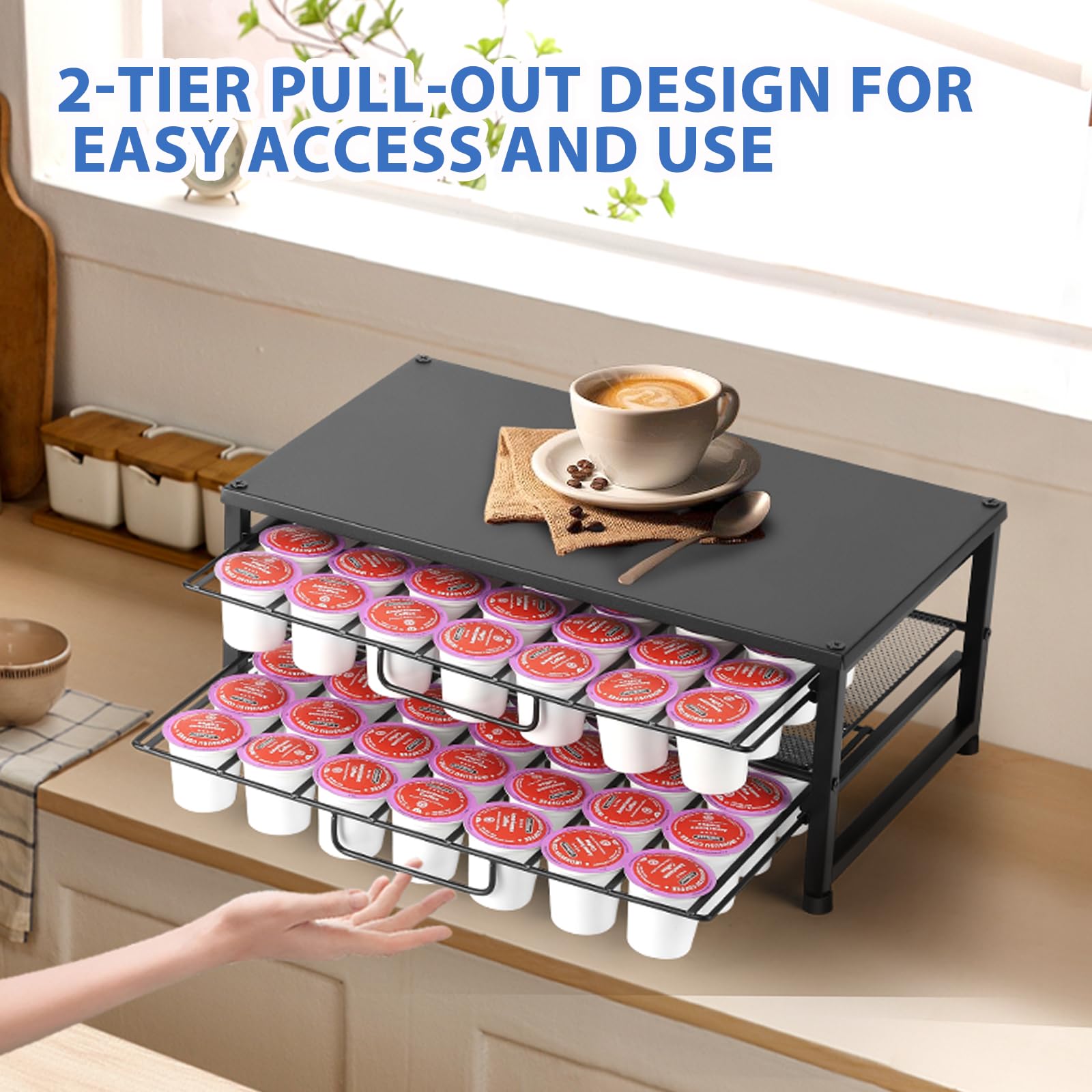 ECOLOVI non-slip-feet protect countertops and prevent sliding during use.