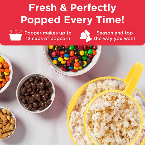 Ecolution Micro-Pop butter-melting lid enables quick drizzle during popping.