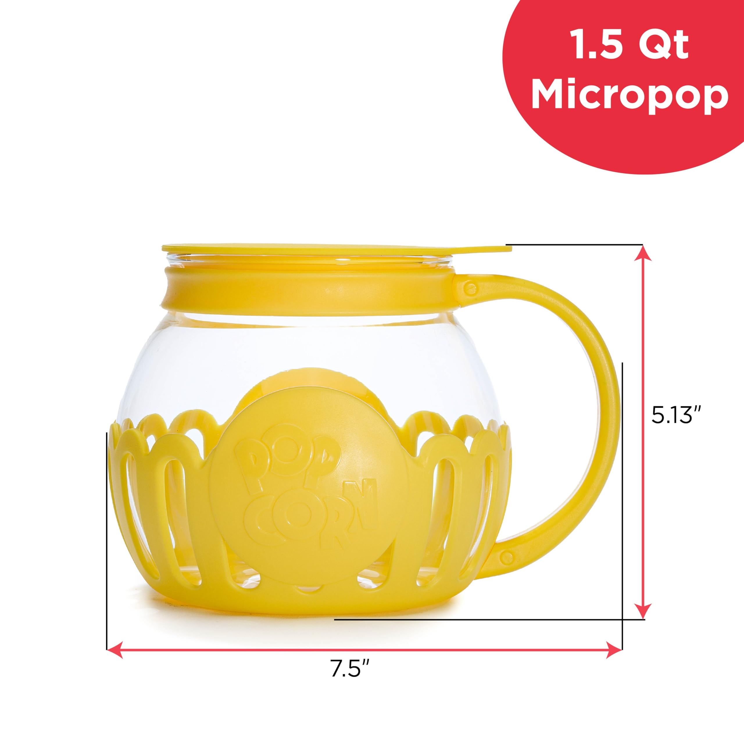 Ecolution Micro-Pop 1.5-quart capacity fits small kitchens and dorm rooms.