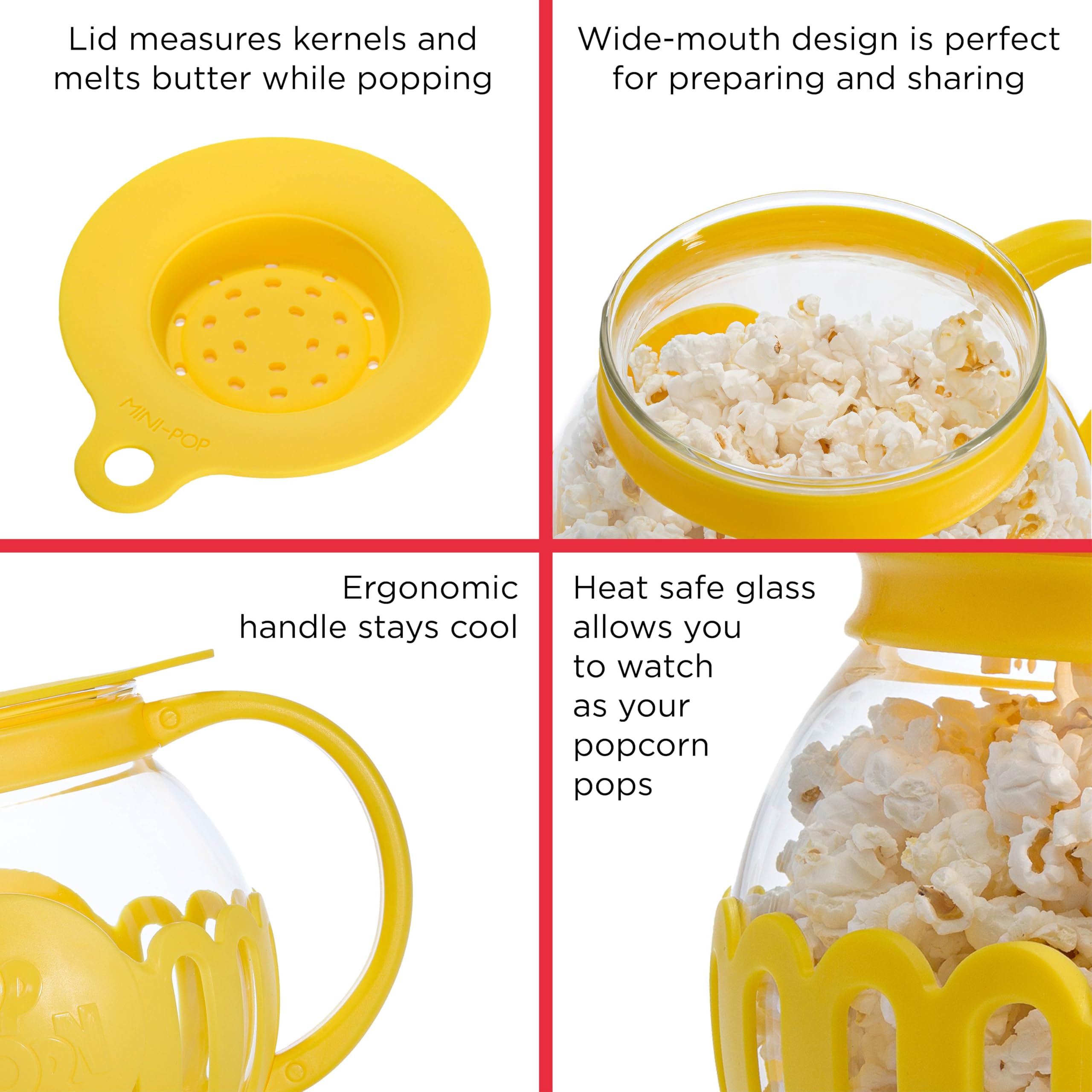 Ecolution Micro-Pop is dishwasher safe for effortless cleanup afterward.