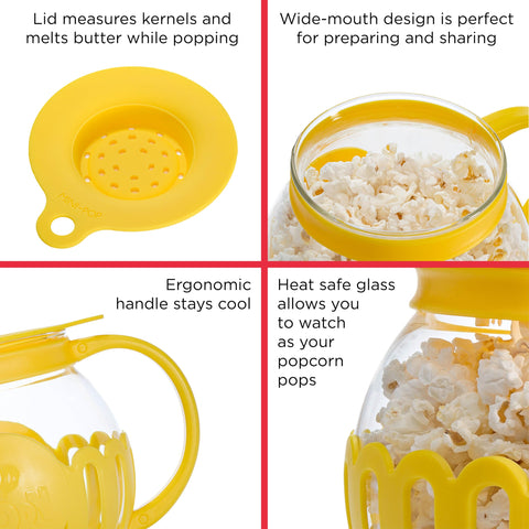 Ecolution Micro-Pop is dishwasher safe for effortless cleanup afterward.