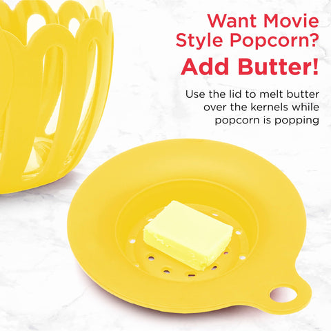 Ecolution Micro-Pop ready for microwave in seconds, ideal for movie night.