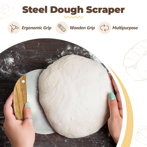Ecomerr bread lame scores loaves for decorative crusts.