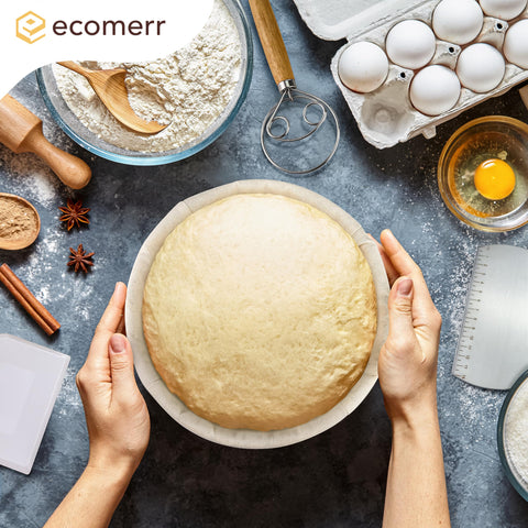 Ecomerr sourdough kit with essential tools for home bakers.