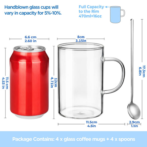 ecooe mug set with spoon included for convenient stirring