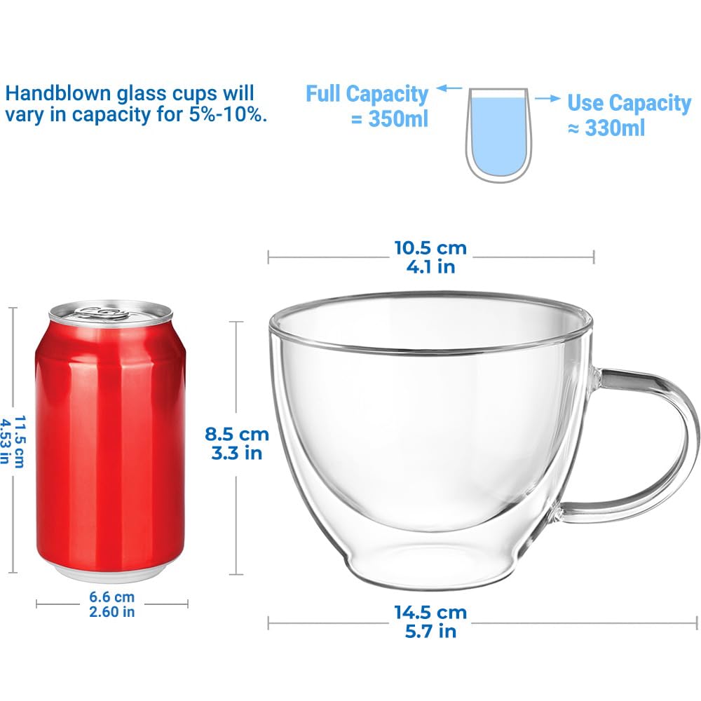Ecooe clear borosilicate glass detail emphasizes clarity and elegance.