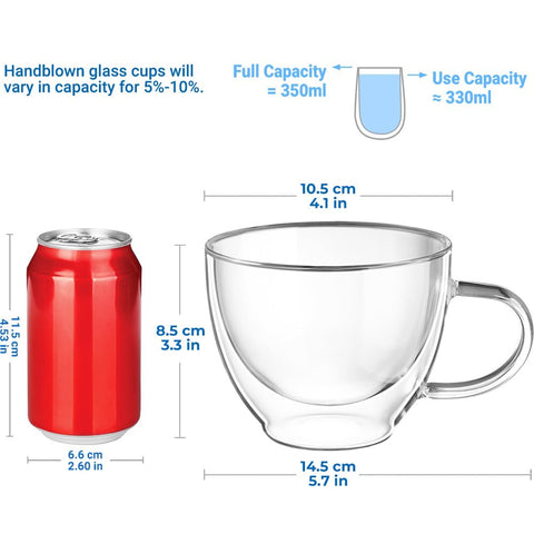 Ecooe clear borosilicate glass detail emphasizes clarity and elegance.