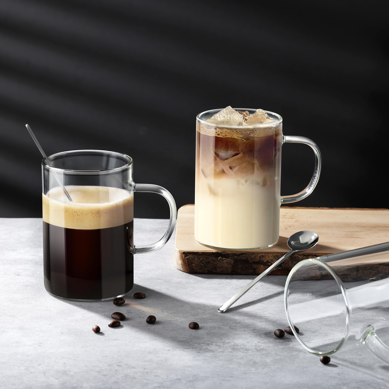 ecooe glass mugs microwave, dishwasher, and freezer safe